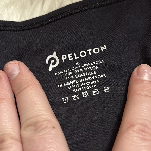 Peloton Black Pace High Neck Sports Bra Size XL - Picture 3 of 11